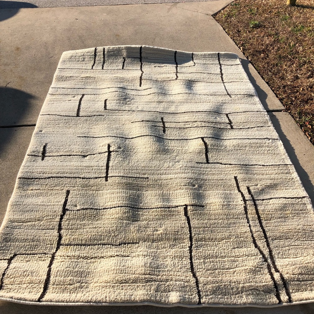 Allen + Roth 7’6” x 5’3” ivory rug